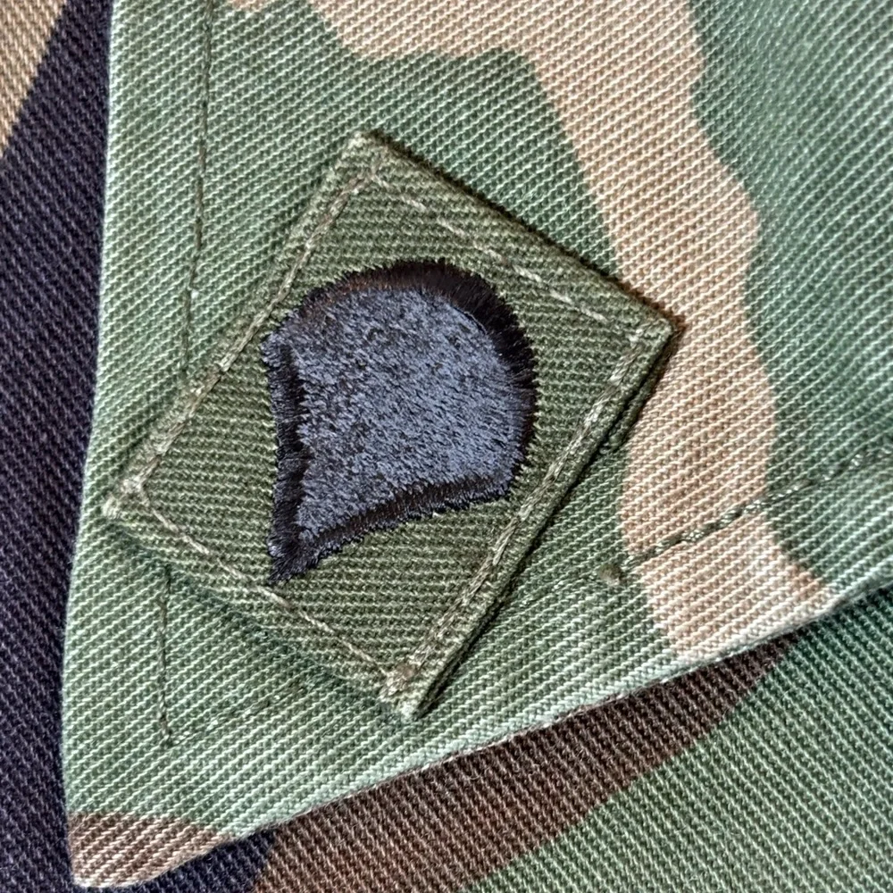 Vintage 90s Us Army Bdu Combat Coat Men’s Large Woodland Camo Forscom Patch - Picture 7 of 10